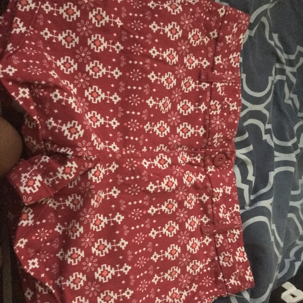 Red shorts